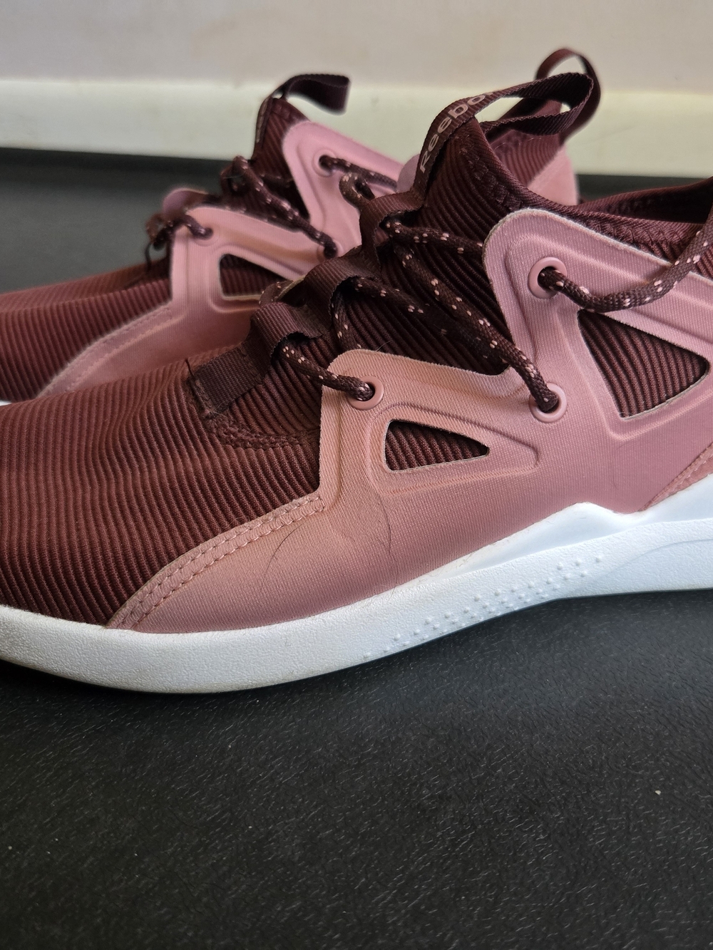 Reebok Women’s Pink and Burgundy Lifestyle Sneakers